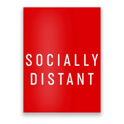Funny Socially Distant  Poster