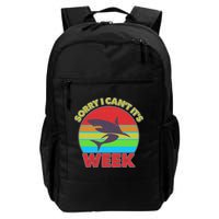 Funny Sorry I Can't It's Shark Week Backpack