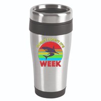 Funny Sorry I Can't It's Shark Week 16oz Travel Tumbler