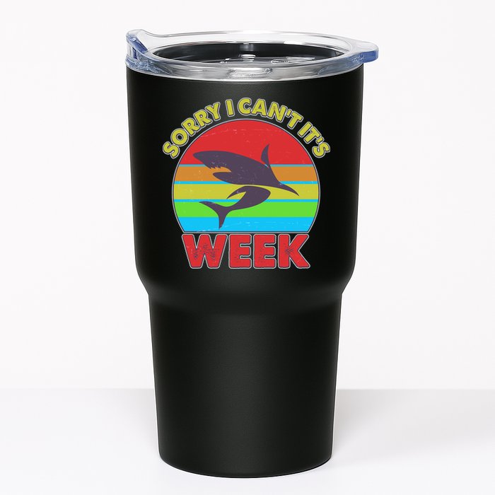 Funny Sorry I Can't It's Shark Week Tumbler