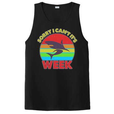 Funny Sorry I Can't It's Shark Week PosiCharge Competitor Tank