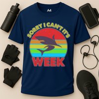 Funny Sorry I Can't It's Shark Week Performance Shirt