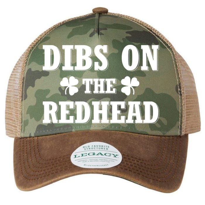 Funny St. Patrick's Day - Dibs On The Redhead Legacy Tie Dye Trucker Hat