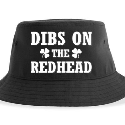 Funny St. Patrick's Day - Dibs On The Redhead Sustainable Bucket Hat