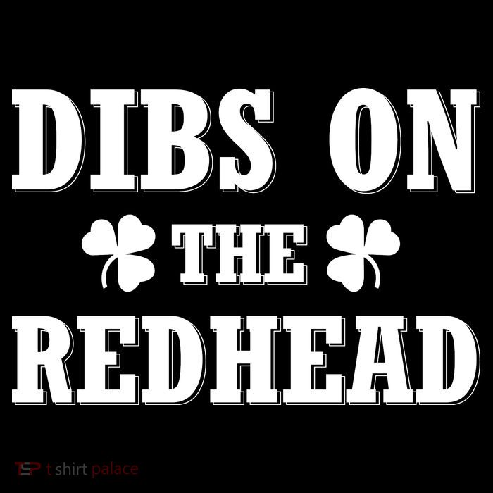 Funny St. Patrick's Day - Dibs On The Redhead Hooded Wearable Blanket