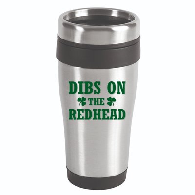 Funny St. Patrick's Day - Dibs On The Redhead 16oz Travel Tumbler
