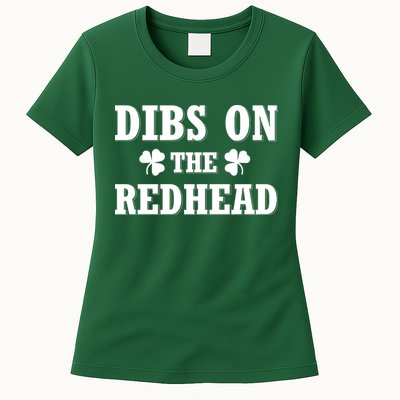 Funny St. Patrick's Day - Dibs On The Redhead Womens T-Shirt