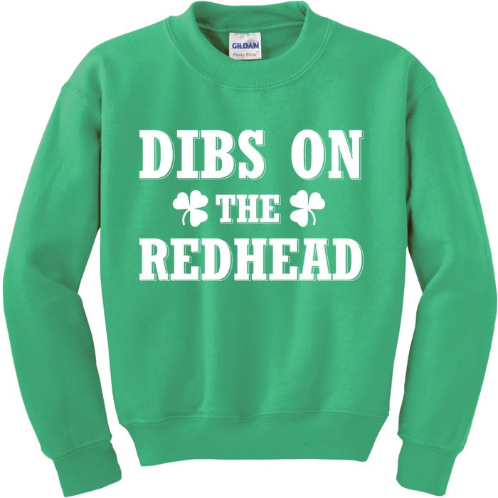 Funny St. Patrick's Day - Dibs On The Redhead Kids Sweatshirt