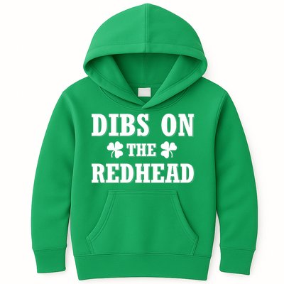 Funny St. Patrick's Day - Dibs On The Redhead Kids Hoodie