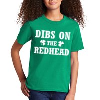 Funny St. Patrick's Day - Dibs On The Redhead Kids T-Shirt