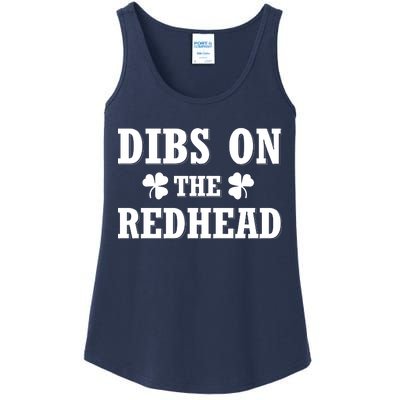 Funny St. Patrick's Day - Dibs On The Redhead Ladies Essential Tank