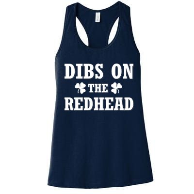 Funny St. Patrick's Day - Dibs On The Redhead Women's Racerback Tank