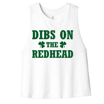 Funny St. Patrick's Day - Dibs On The Redhead Women's Racerback Cropped Tank