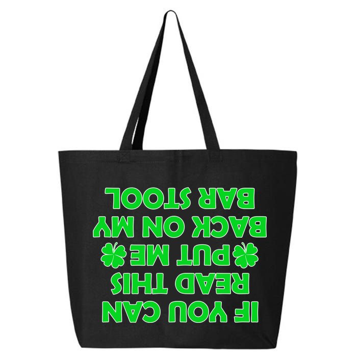 Funny St. Patrick's Day Quote 25L Jumbo Tote