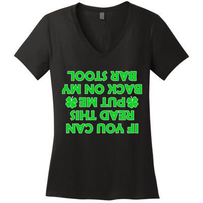 Funny St. Patrick's Day Quote Women's V-Neck T-Shirt