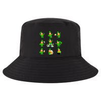 Funny St. Patrick's Day Shamrock Beer Leprechaun Emojis Cool Comfort Performance Bucket Hat