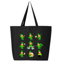 Funny St. Patrick's Day Shamrock Beer Leprechaun Emojis 25L Jumbo Tote