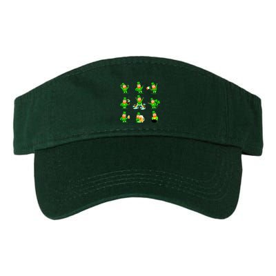 Funny St. Patrick's Day Shamrock Beer Leprechaun Emojis Visor