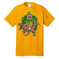 Funny St Patrick Pug On T-Rex Tall T-Shirt