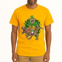 Funny St Patrick Pug On T-Rex Tall T-Shirt