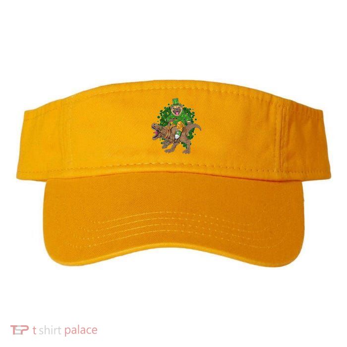 Funny St Patrick Pug On T-Rex Visor