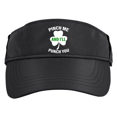 Funny St Patricks Day - Pinch Me I'll Punch You Adult Drive Performance Visor