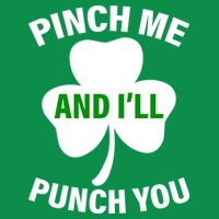 Funny St Patricks Day - Pinch Me I'll Punch You Premium T-Shirt