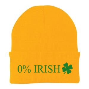 Funny St Patrick's Day 0 Percent Zero Percent Irish Knit Cap Winter Beanie