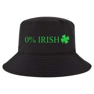 Funny St Patrick's Day 0 Percent Zero Percent Irish Cool Comfort Performance Bucket Hat