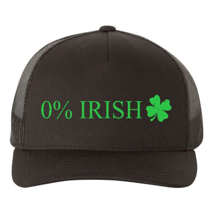 Funny St Patrick's Day 0 Percent Zero Percent Irish Yupoong Adult 5-Panel Trucker Hat