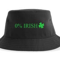 Funny St Patrick's Day 0 Percent Zero Percent Irish Sustainable Bucket Hat