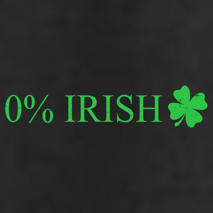 Funny St Patrick's Day 0 Percent Zero Percent Irish Adult Drive Performance Visor