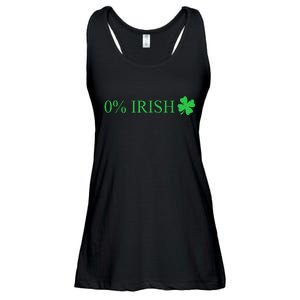 Funny St Patrick's Day 0 Percent Zero Percent Irish Ladies Essential Flowy Tank