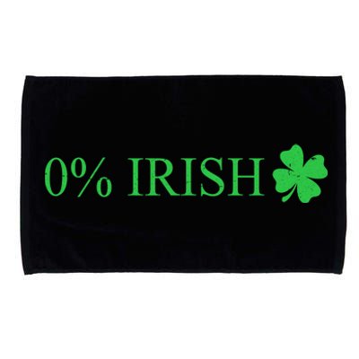 Funny St Patrick's Day 0 Percent Zero Percent Irish Microfiber Hand Towel