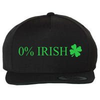 Funny St Patrick's Day 0 Percent Zero Percent Irish Wool Snapback Cap