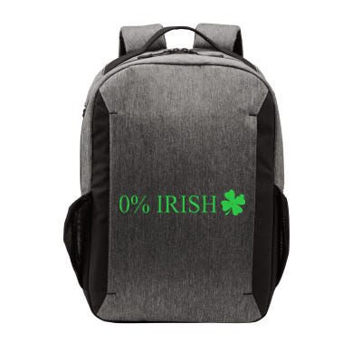 Funny St Patrick's Day 0 Percent Zero Percent Irish Vector Backpack