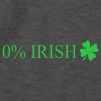 Funny St Patrick's Day 0 Percent Zero Percent Irish Vector Backpack