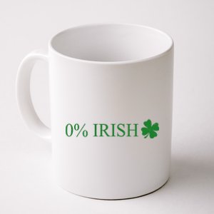 Funny St Patrick's Day 0 Percent Zero Percent Irish Coffee Mug