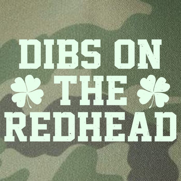 Funny St Patrick's Day Dibs On The Redhead Legacy Tie Dye Trucker Hat