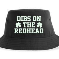 Funny St Patrick's Day Dibs On The Redhead Sustainable Bucket Hat