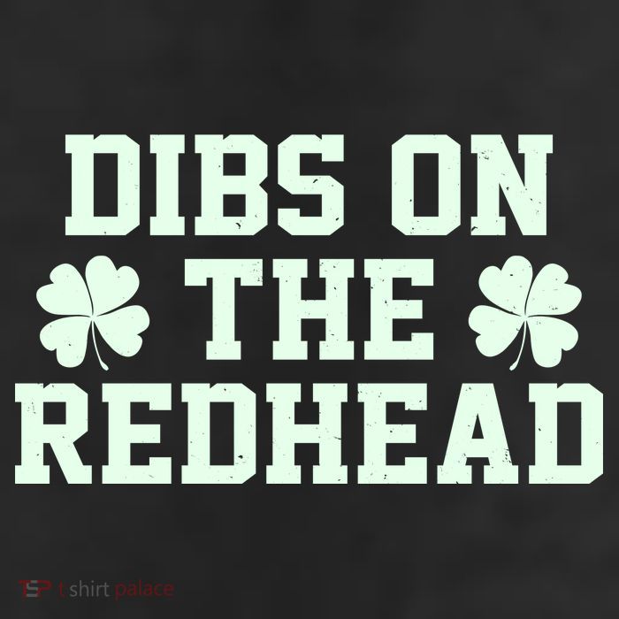 Funny St Patrick's Day Dibs On The Redhead Adult Drive Performance Visor