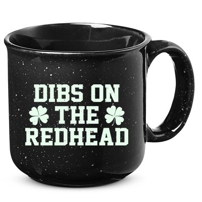 Funny St Patrick's Day Dibs On The Redhead 15oz Campfire Ceramic Mug