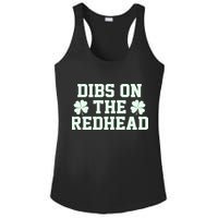 Funny St Patrick's Day Dibs On The Redhead Ladies PosiCharge Competitor Racerback Tank