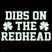 Funny St Patrick's Day Dibs On The Redhead Youth Performance Sprint T-Shirt