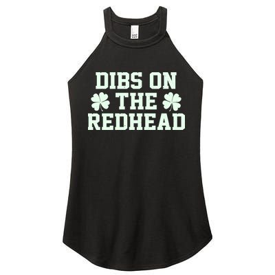 Funny St Patrick's Day Dibs On The Redhead Women's Perfect Tri Rocker Tank