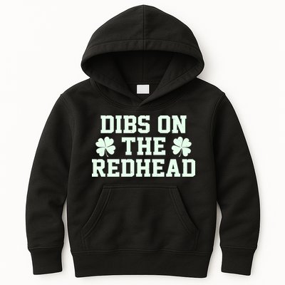 Funny St Patrick's Day Dibs On The Redhead Kids Hoodie