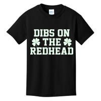 Funny St Patrick's Day Dibs On The Redhead Kids T-Shirt