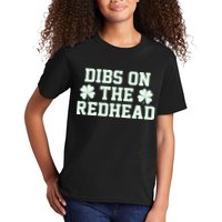 Funny St Patrick's Day Dibs On The Redhead Kids T-Shirt