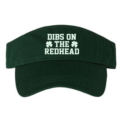 Funny St Patrick's Day Dibs On The Redhead Visor