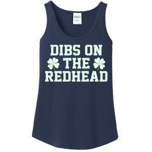 Funny St Patrick's Day Dibs On The Redhead Ladies Essential Tank